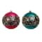 2 Pack 4.7" Jewels & Jolly Sequin Stripe Shatterproof Ball Ornaments by Ashland®
